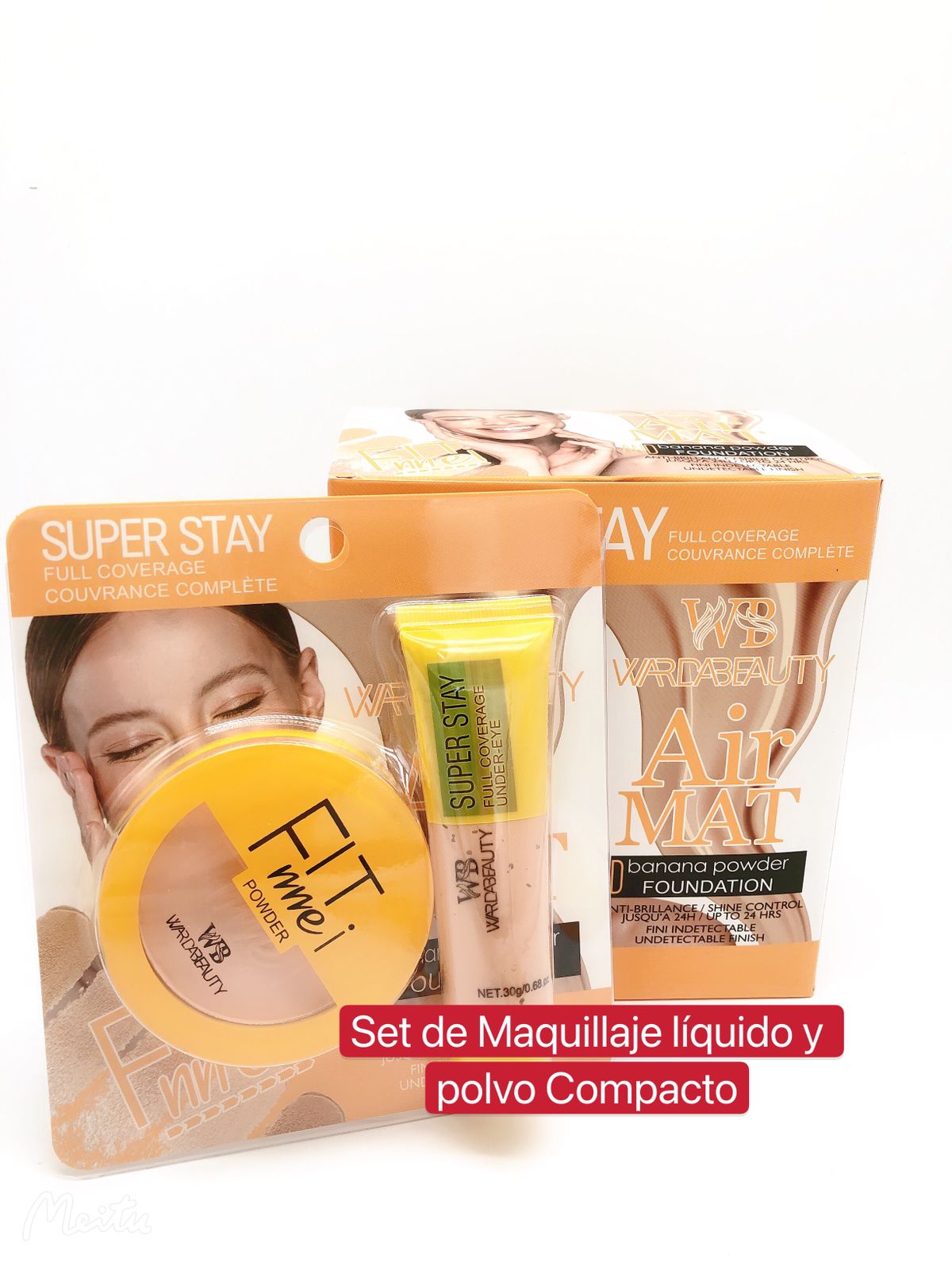 Set de Maquillaje Liquido Polvo Compacto