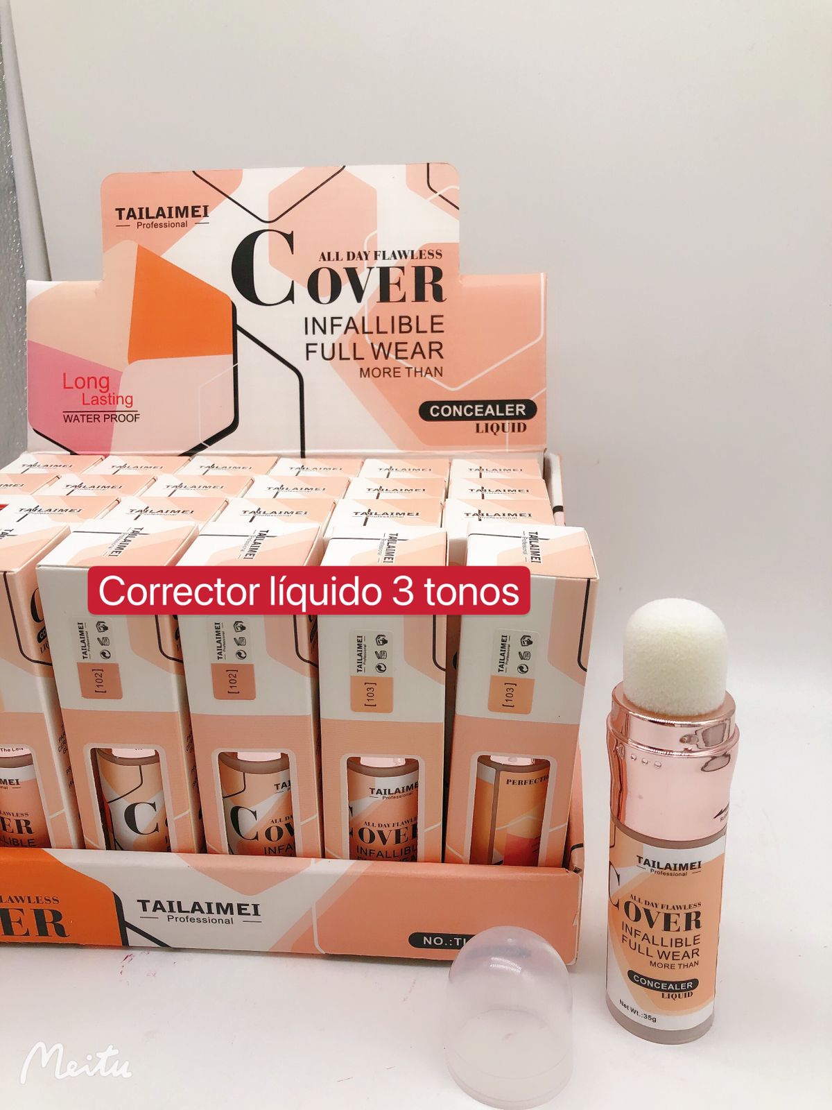 Corrector Liquido 3 Tonos