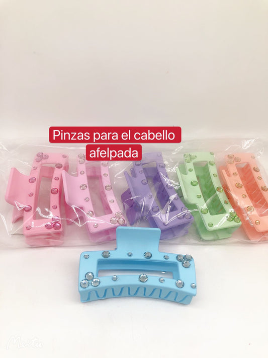 Pinzas para el cabello afelpada