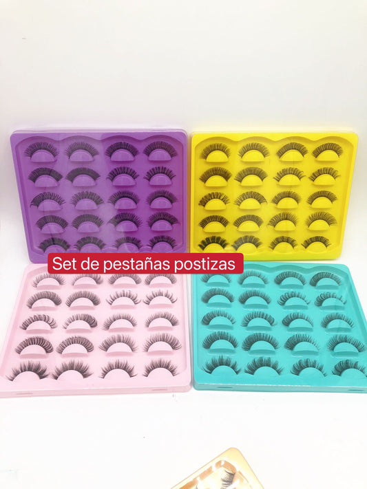 Set de Pestañas Postizas