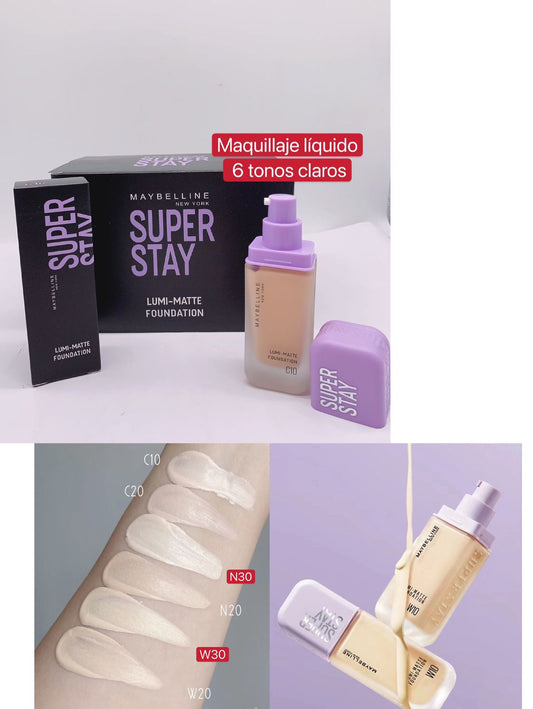 Maquillaje Liquido 6 Tonos Claros