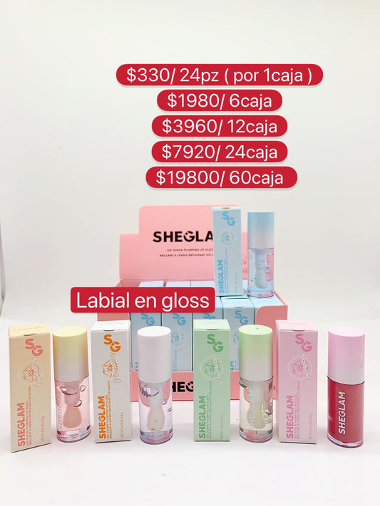 Labial en Gloss 24 Piezas