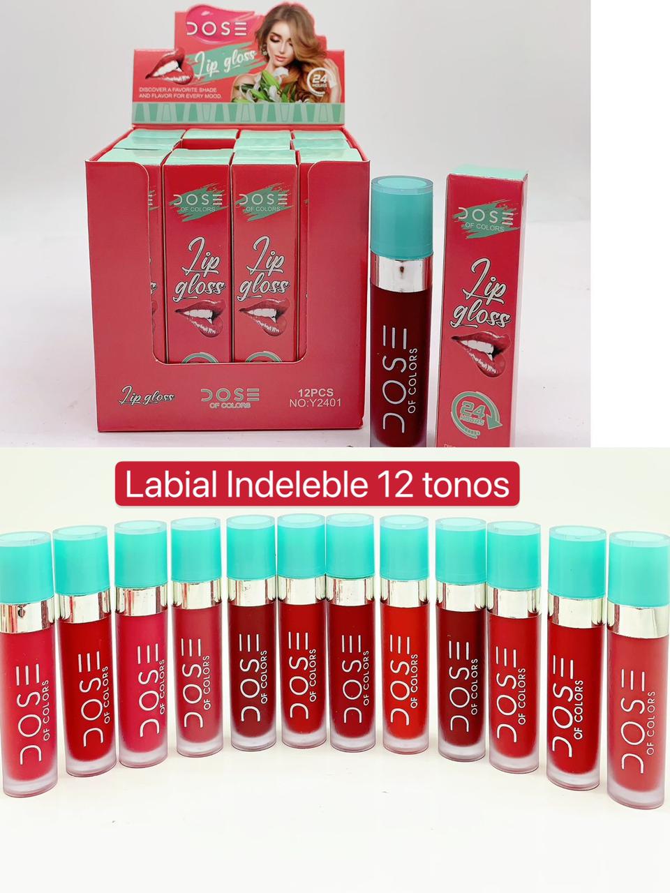 Labial Indeleble 12 Tonos