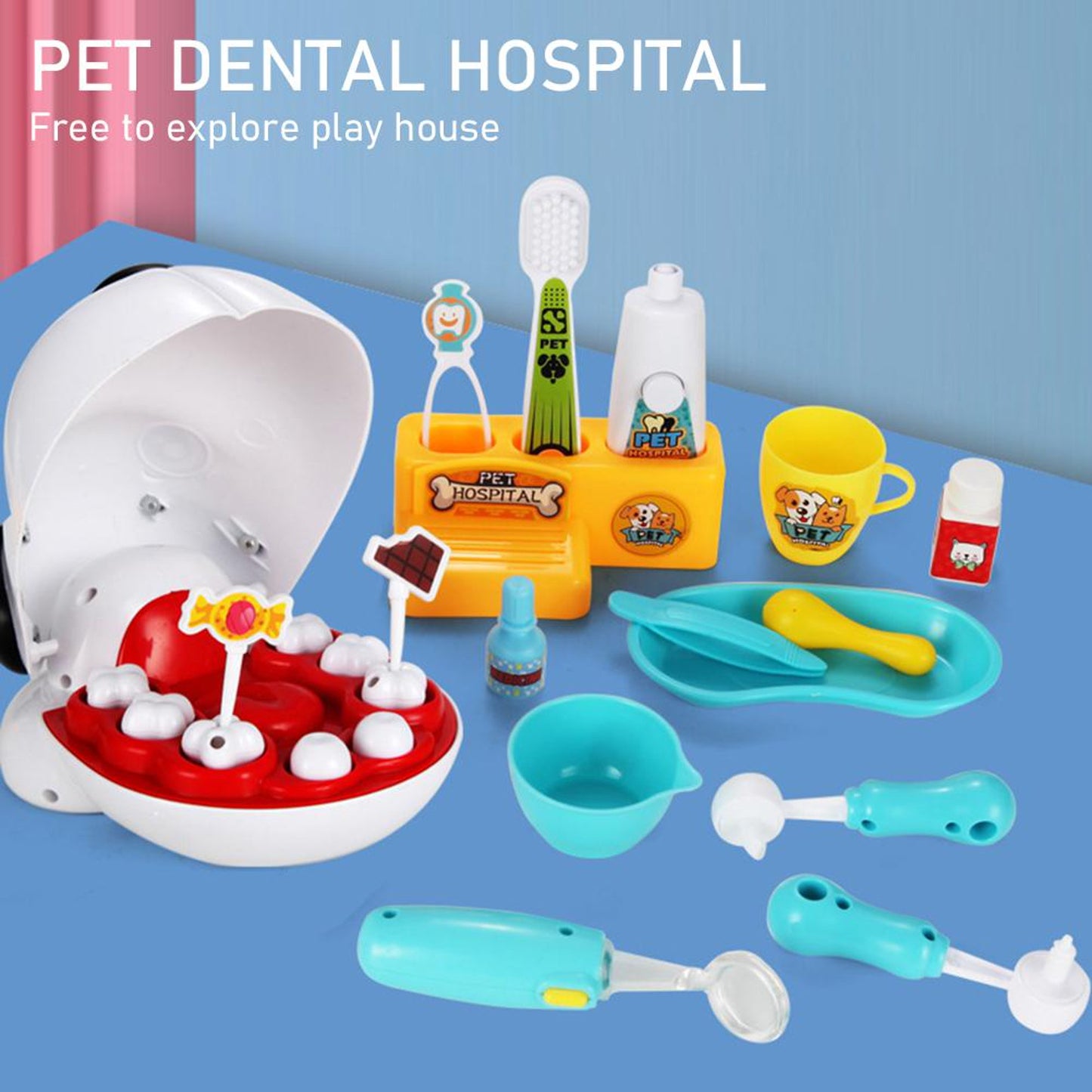 Kit De Juguete De Dentista Para Perros